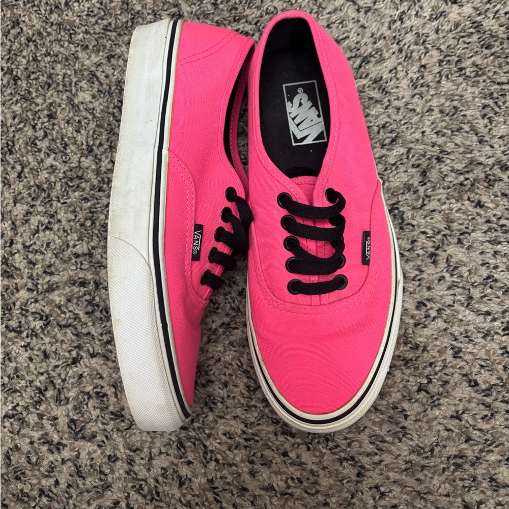 Neon pink vans
